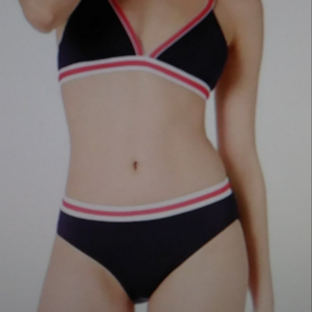 Nautica Womens Standard Binding Bikini Top Small